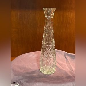 HOOSIER Clear Pressed Glass Bud vase👽